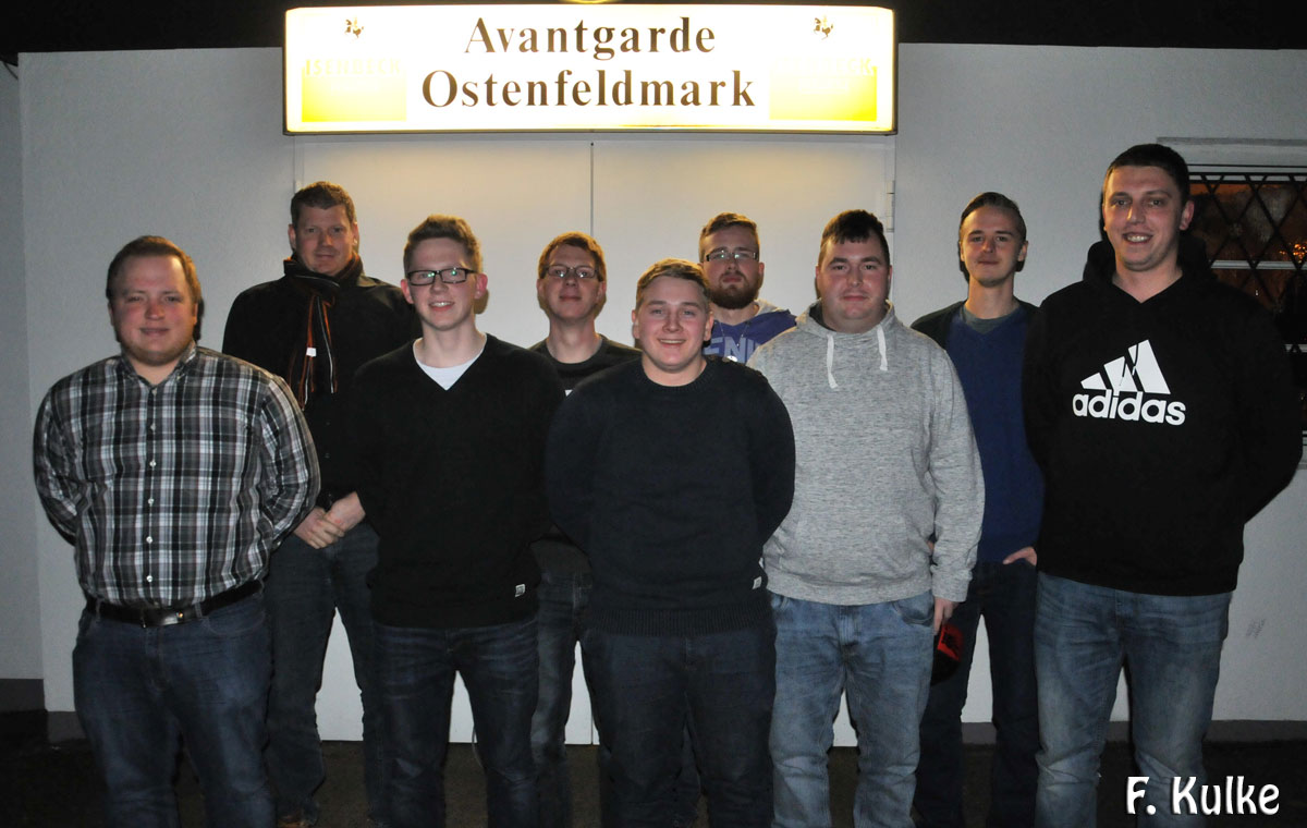 Der neue Vorstand der Avantgarde Ostenfeldmark
